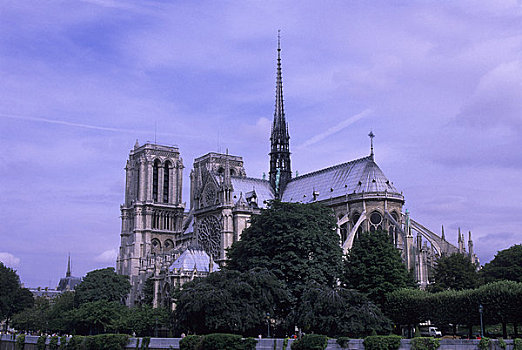 法国,巴黎,巴黎圣母院,大教堂