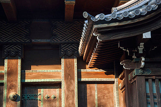 日本东京上野,精致的历史建筑,旧因州池田屋敷黒门