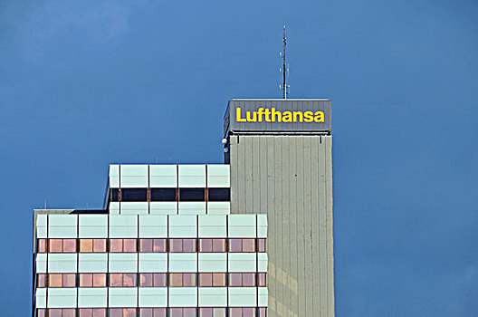 座椅,汉莎航空公司,航空公司,2007年,高层建筑,建筑,莱茵河,岸边,北莱茵威斯特伐利亚,德国,欧洲