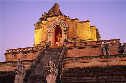 泰国,清迈,寺院,契迪