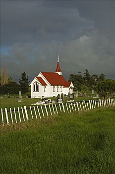 教堂,半岛,新西兰