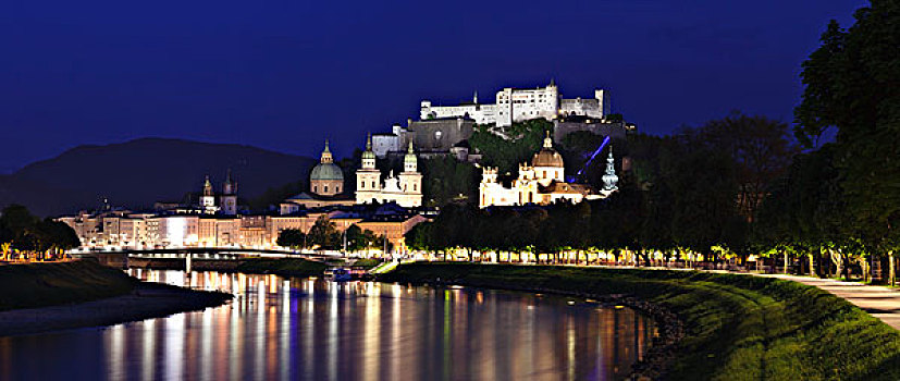 历史,中心,霍亨萨尔斯堡城堡,萨尔茨堡大教堂,教区教堂,萨尔茨堡,萨尔茨堡州,奥地利,欧洲