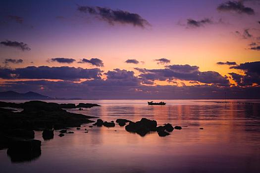 海景,日出,唯美