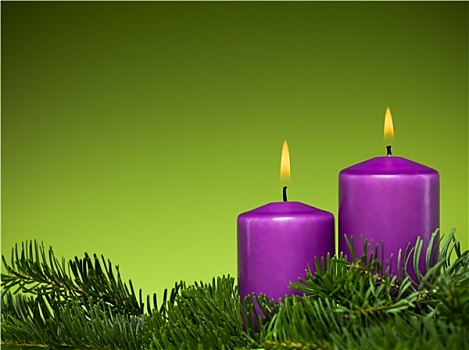 假日,紫色,蜡烛