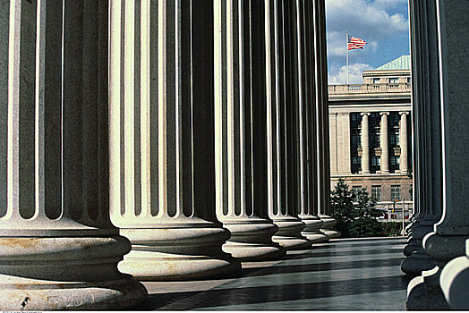 柱子,建筑,华盛顿,美国