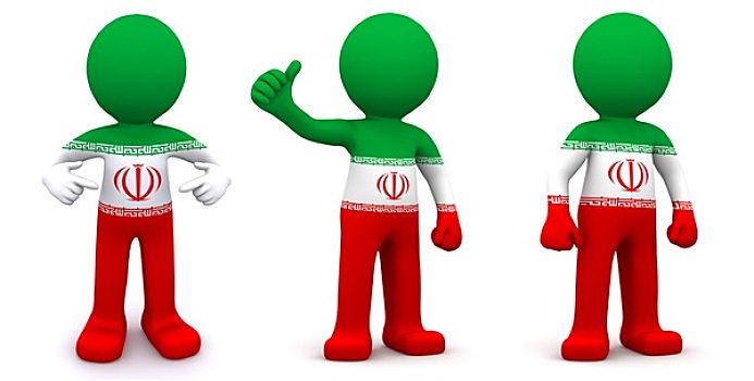 质地,旗帜,伊朗