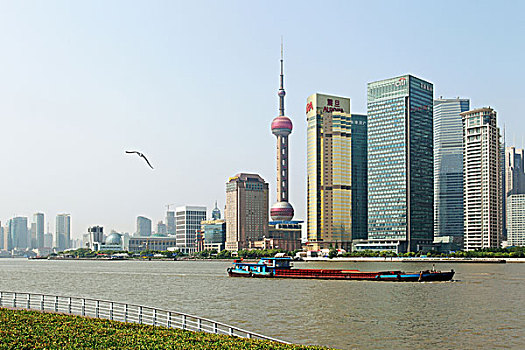 上海外滩,陆家嘴现代建筑群