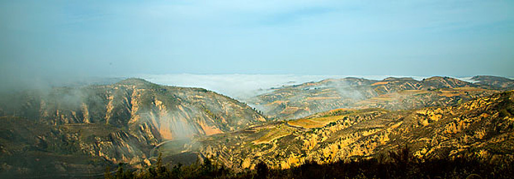 高原雾景