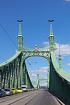 自由,桥,布达佩斯,匈牙利,欧洲