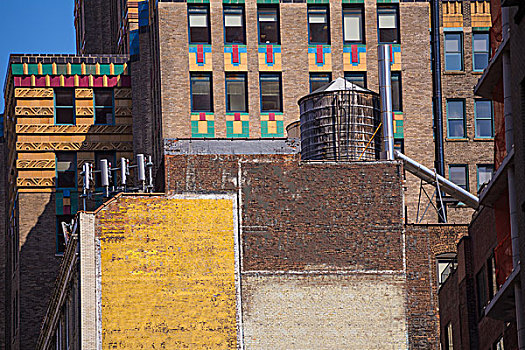 道路,砖墙,纽约,曼哈顿,美国