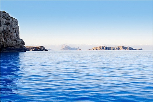 伊比萨岛,岛屿,船,风景
