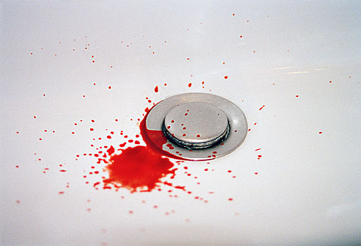 血,浴室水池