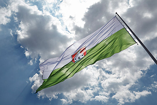旗帜,卢布尔雅那,斯洛文尼亚,欧洲