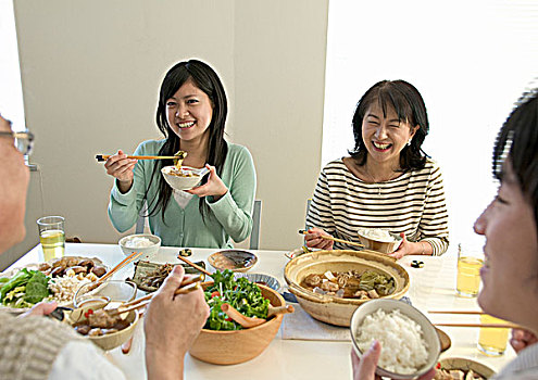 食物,场景,家庭,四个,大学,高中,孩子