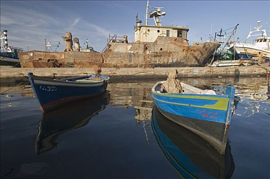 船,港口,的黎波里,利比亚