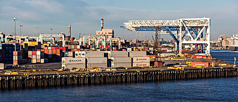 货箱,港口,波士顿,美国