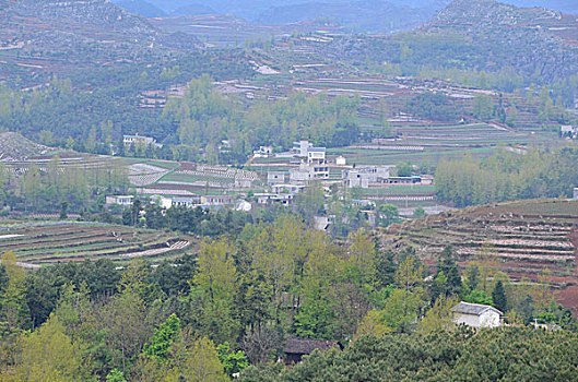 贵州风光,田园,村庄,天空,彩云