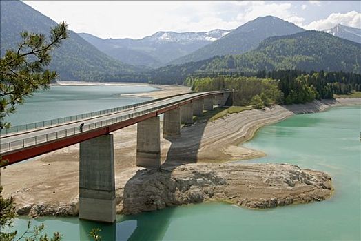 水,缺少,四月,2007年,湖,上巴伐利亚,德国