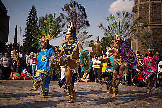 舞者,节日,瓜达卢佩,墨西哥城,联邦,地区,墨西哥,北美