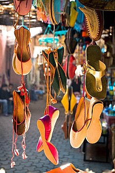 鞋,麦地那,玛拉喀什,摩洛哥