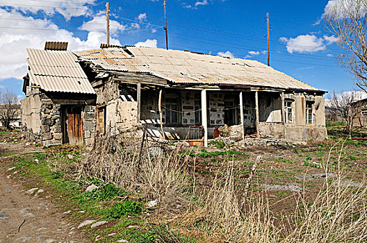 穷,山村,靠近,亚美尼亚,亚洲