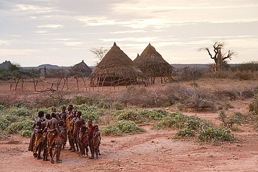 舞者,奥莫山谷,埃塞俄比亚