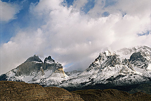 智利,巴塔哥尼亚,麦哲伦省,托雷德裴恩国家公园,大幅,尺寸