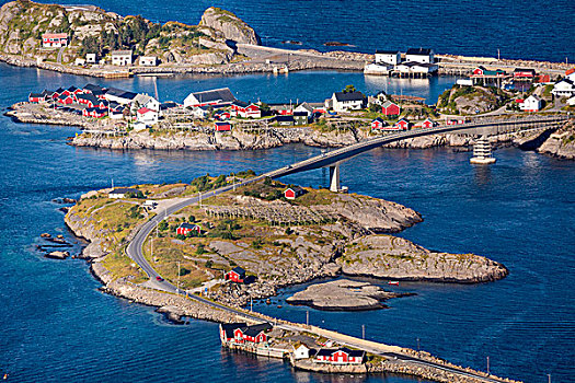 风景,莫斯克内斯,罗弗敦群岛,挪威,欧洲