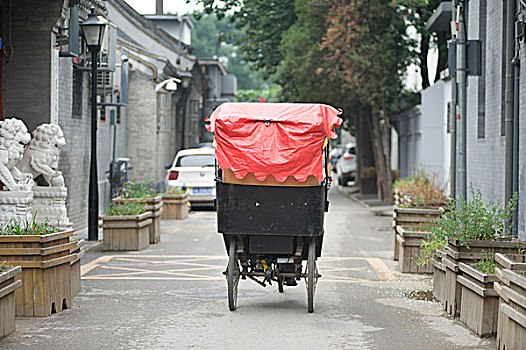 北京,胡同,三轮车,人力车,旅游,观光