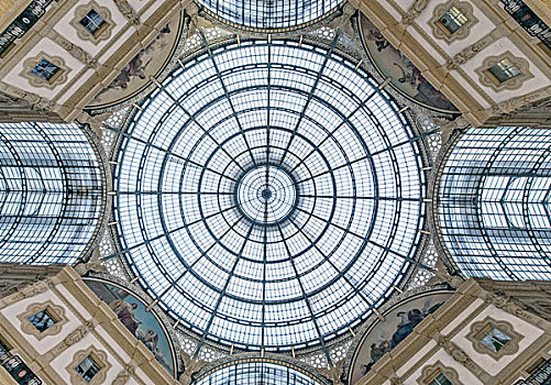 意大利,米兰,商业街廊,天花板,大幅,尺寸
