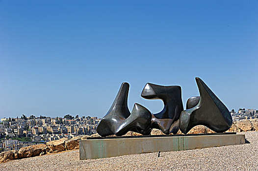 三个,雕塑,玫瑰,艺术,花园,以色列博物馆,西部,耶路撒冷,以色列,中东