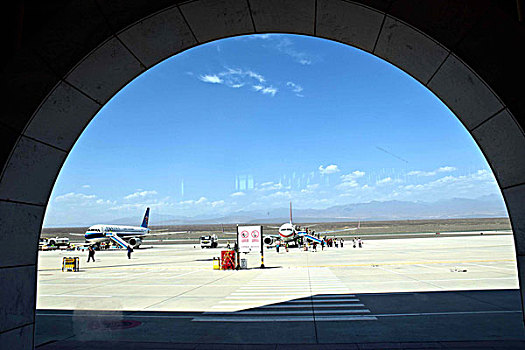 新疆吐鲁番飞机场候机室