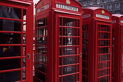 英格兰,伦敦,红色,电话亭