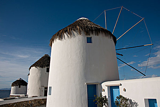 希腊,基克拉迪群岛,米克诺斯岛,历史,16世纪,风格,风车,大幅,尺寸