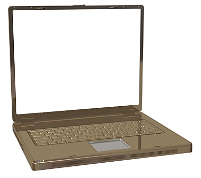 金色,笔记本电脑