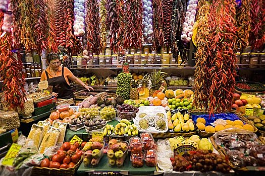 果蔬,出售,巴塞罗那,西班牙