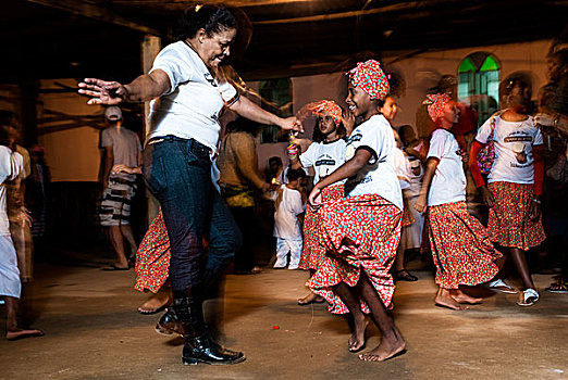 女人,孩子,跳舞,节日,里约热内卢州,巴西,南美