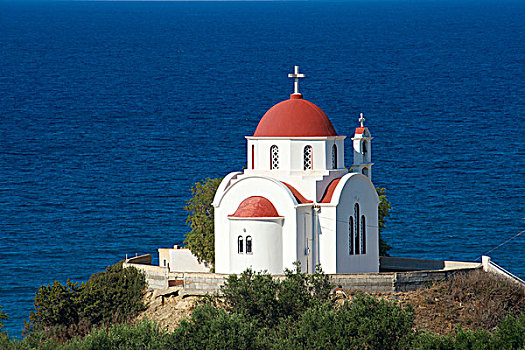 教堂,南海岸,克里特岛,希腊,欧洲