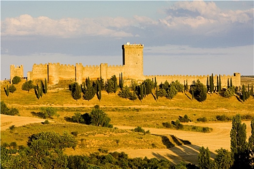 杜罗河,城堡,布尔戈斯省,卡斯提尔,西班牙