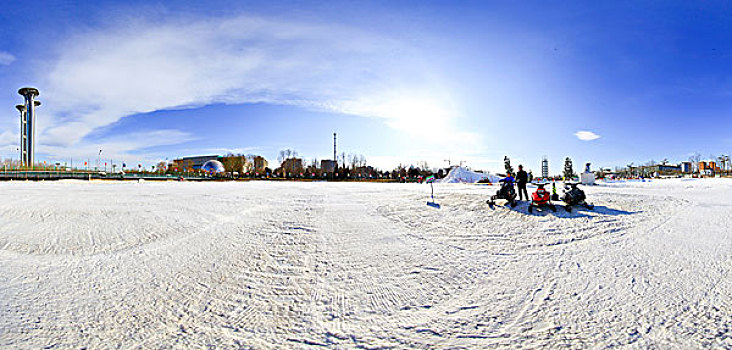 滑雪场雪场