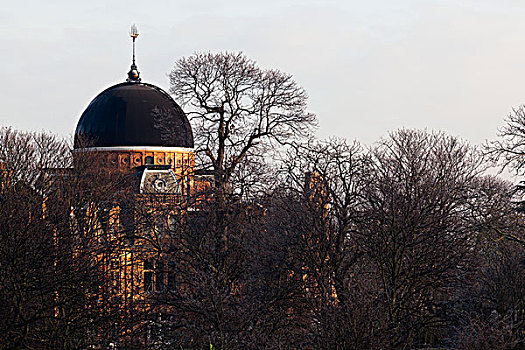 皇家,观测,冬天,早晨,格林威治公园,格林威治,伦敦,英格兰,英国