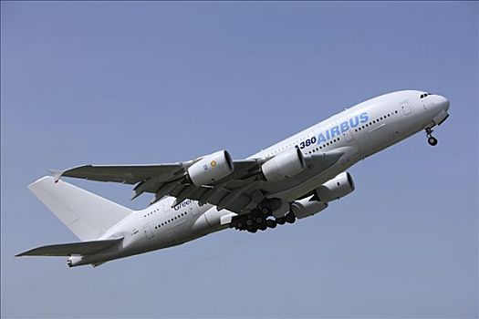 空中客车,a380,起飞,2008年,机场,柏林,德国,欧洲