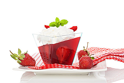 美味,草莓果冻,甜点