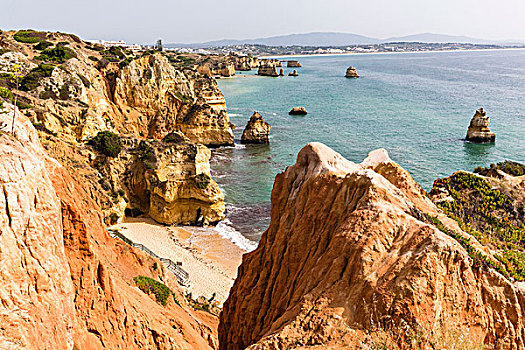 岩石构造,拉各斯,阿尔加维,葡萄牙
