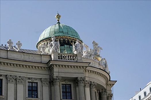 霍夫堡,皇家,院落,维也纳,奥地利