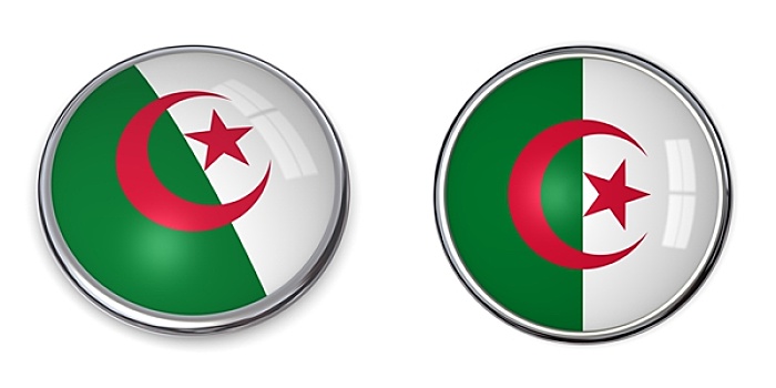 旗帜,扣,阿尔及利亚