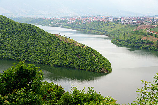 河,白色,阿尔巴尼亚,欧洲
