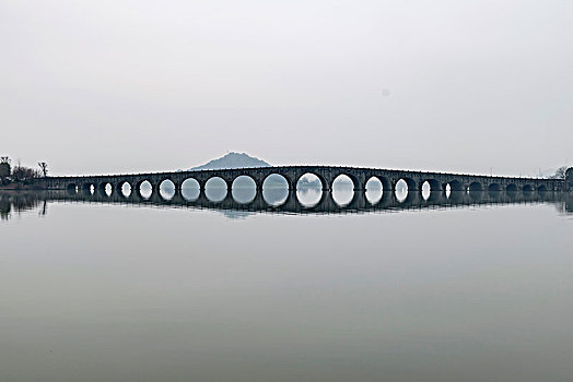 杭州湘湖自然风光政和桥