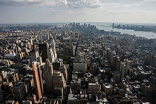 风景,帝国大厦,格林威治村,市区,曼哈顿,纽约,美国