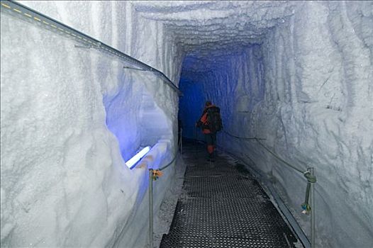 隧道,冰河,马塔角,策马特峰,沃利斯,瓦莱,瑞士